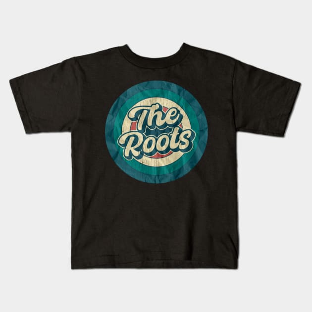 The Roots - Retro Circle Kids T-Shirt by Jurou
